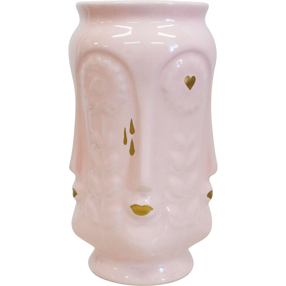2PK LVD Ceramic Flower Vase Sunflower Kiss Crepe Decorative Home Decor