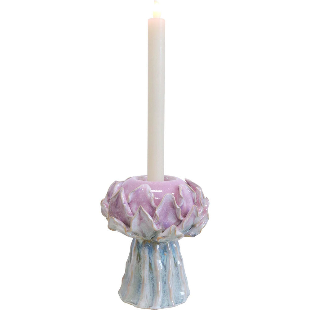 LVD Talia Ceramic Taper/Stick Candle Holder 15x16cm - Pink