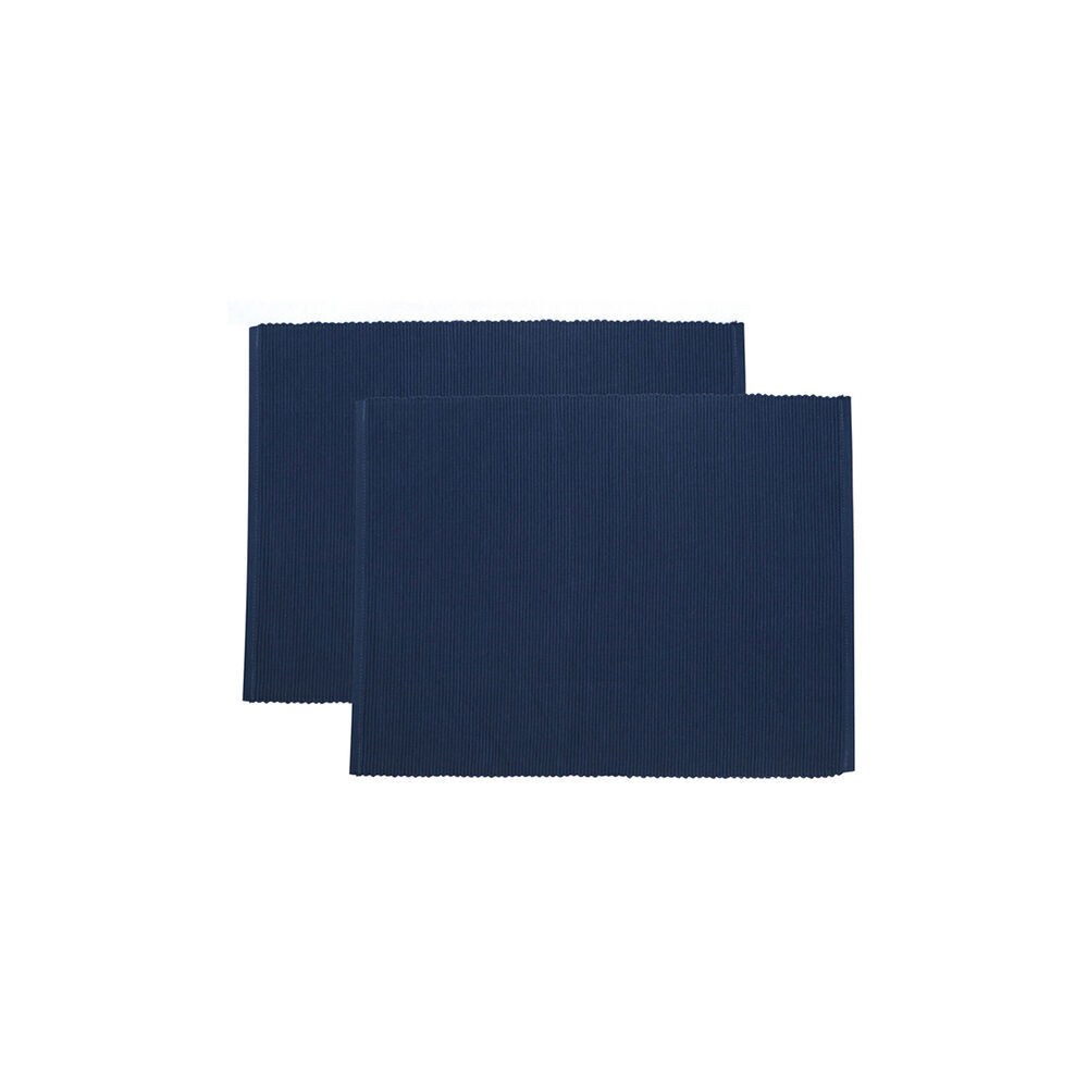 4x 2pc NF Home & Entertaining Essentials Une Placemat 33x45cm Solid Navy