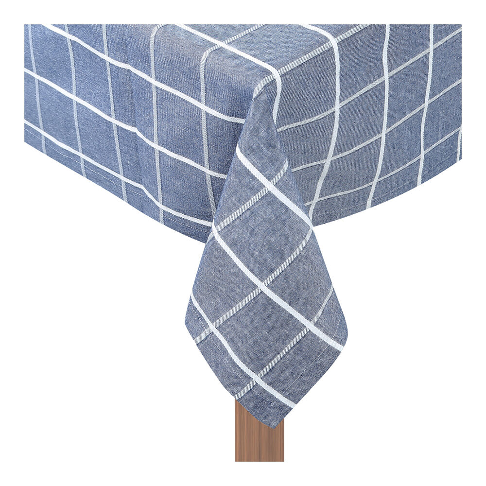 NF Home & Entertaining Essentials Greenland Table Cloth 180x150cm Checked Blue