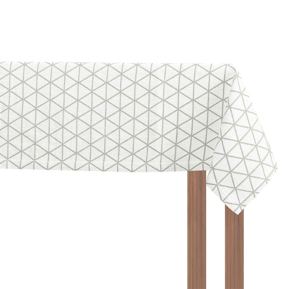 NF Home & Entertaining Essentials Jacquard Table Cloth 150x300cm Woven Olive