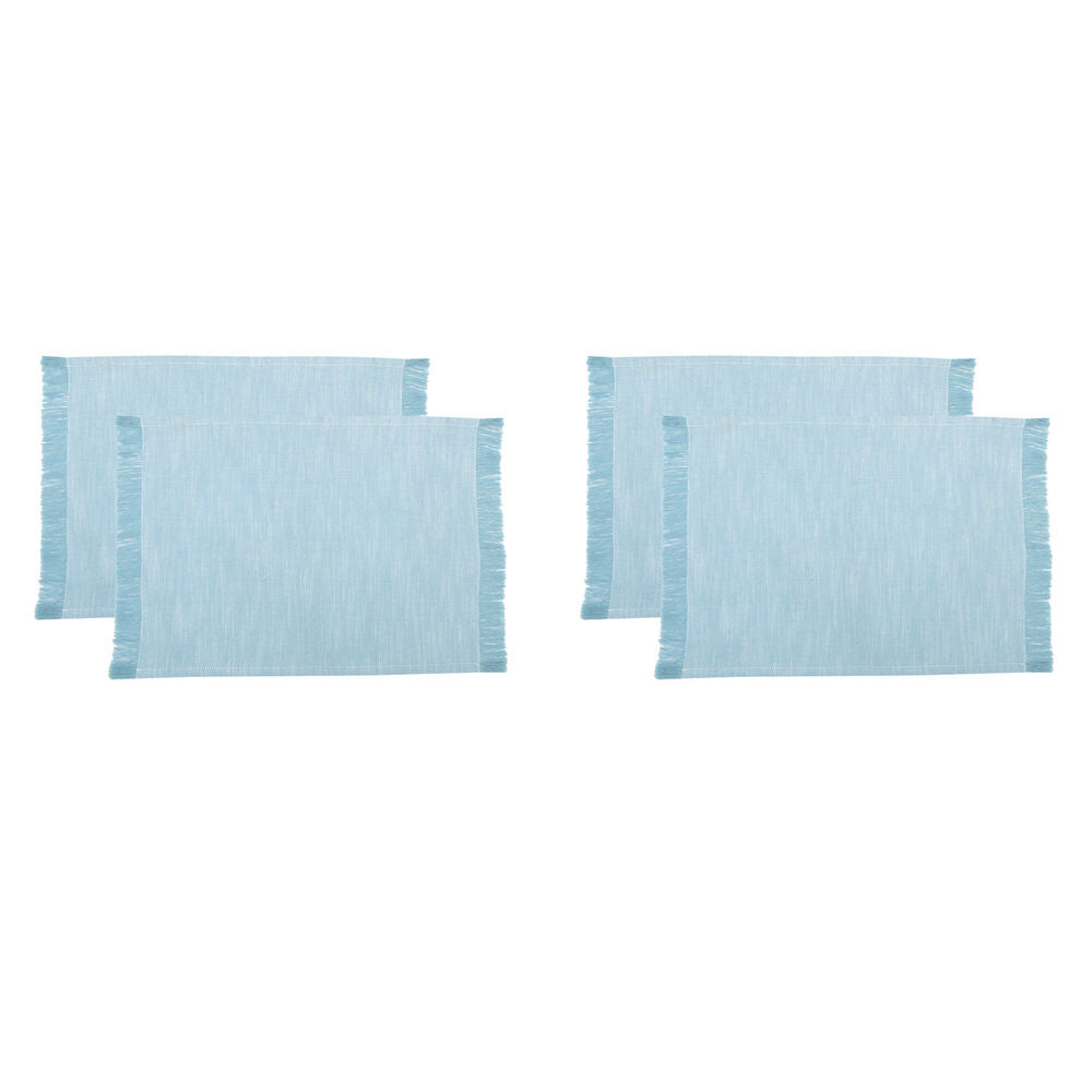 2x 2pc NF Home & Entertaining Essentials Elysian Placemat 33x45cm Solid Blue