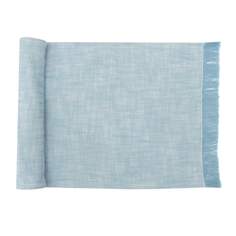 NF Home & Entertaining Essentials Sublime Table Runner 35x180cm Woven Blue