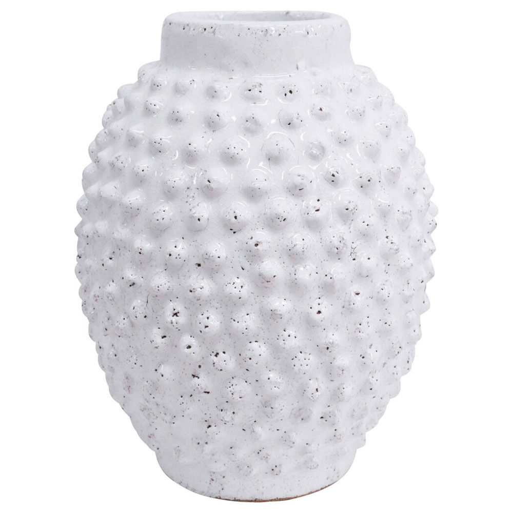 LVD Avia Terracotta Flower Vase Decor 32x23cm - White
