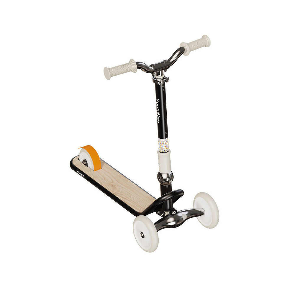 Yvolution Glider Classic 3 Wheel Kids Push Scooter Ride On Toy 3y+ Black