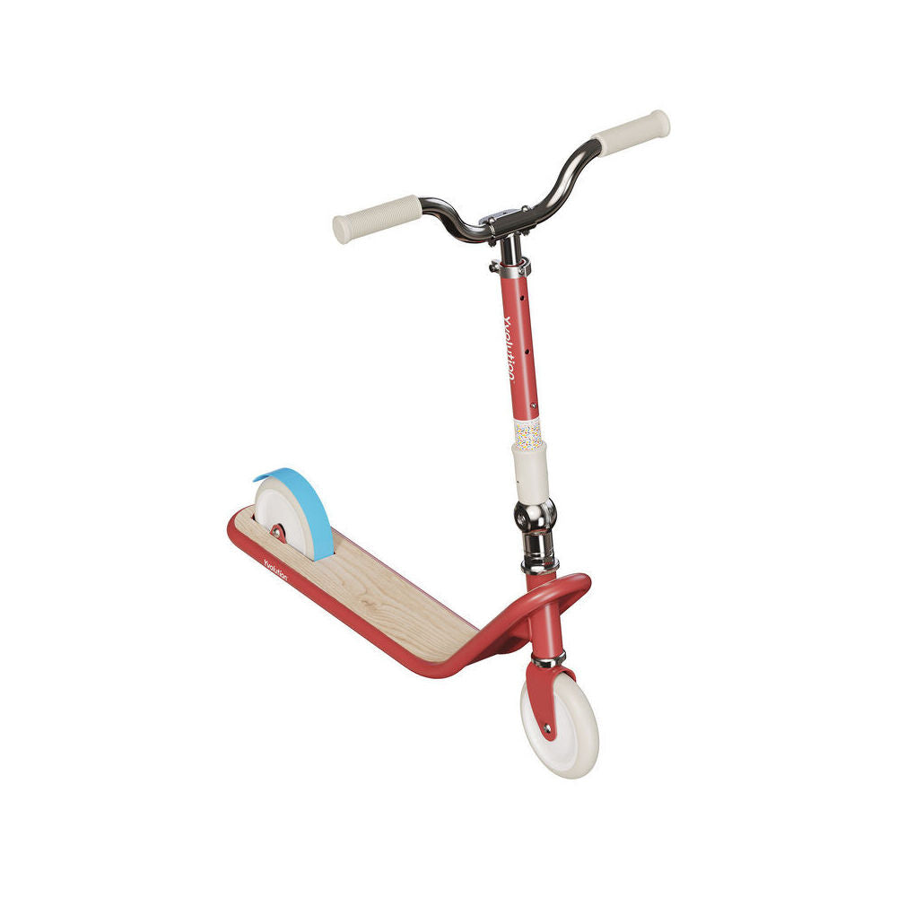 Yvolution Classic 2 Wheel Kids Push Scooter Ride On Toy 5y Red