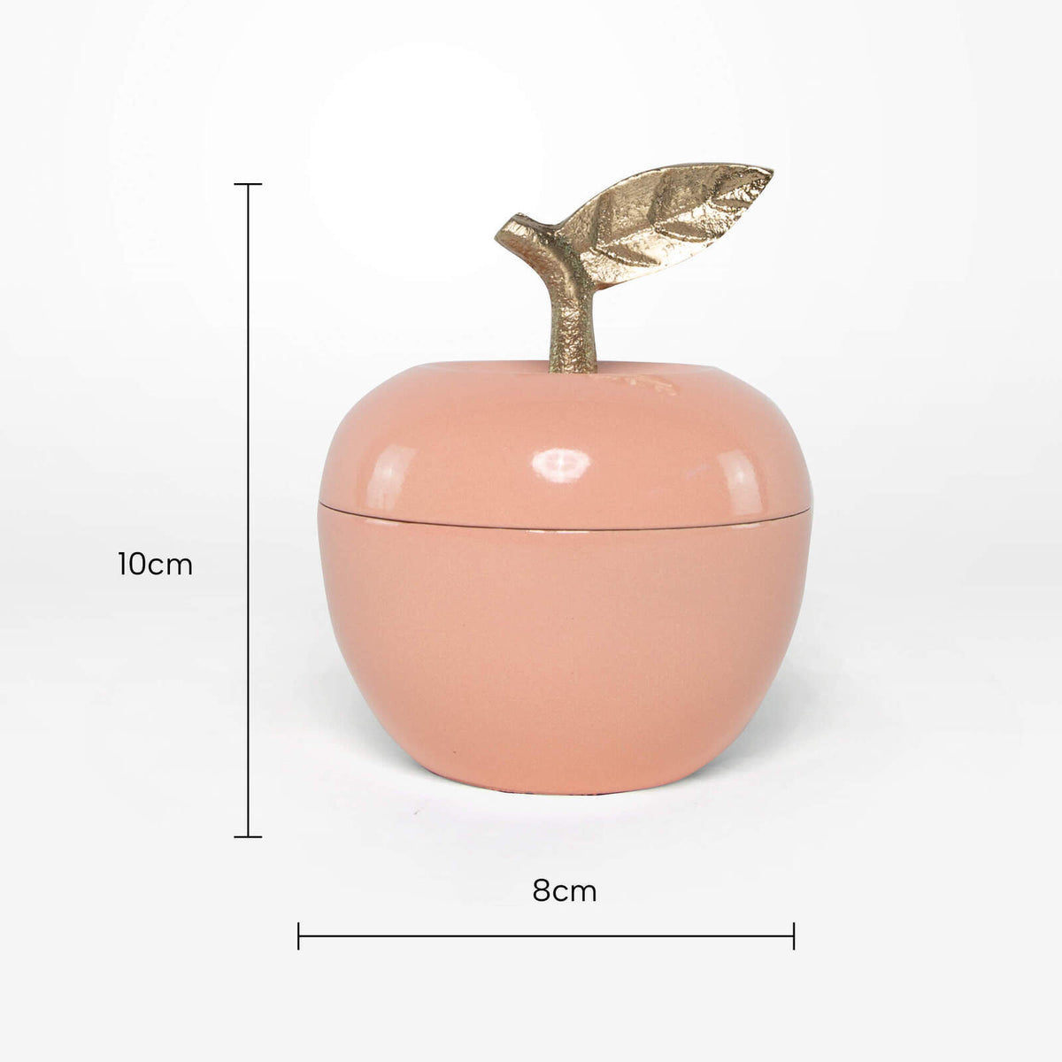 Rayell Decor Adam Home Decor Jewellery Box Peach 8x10x8cm