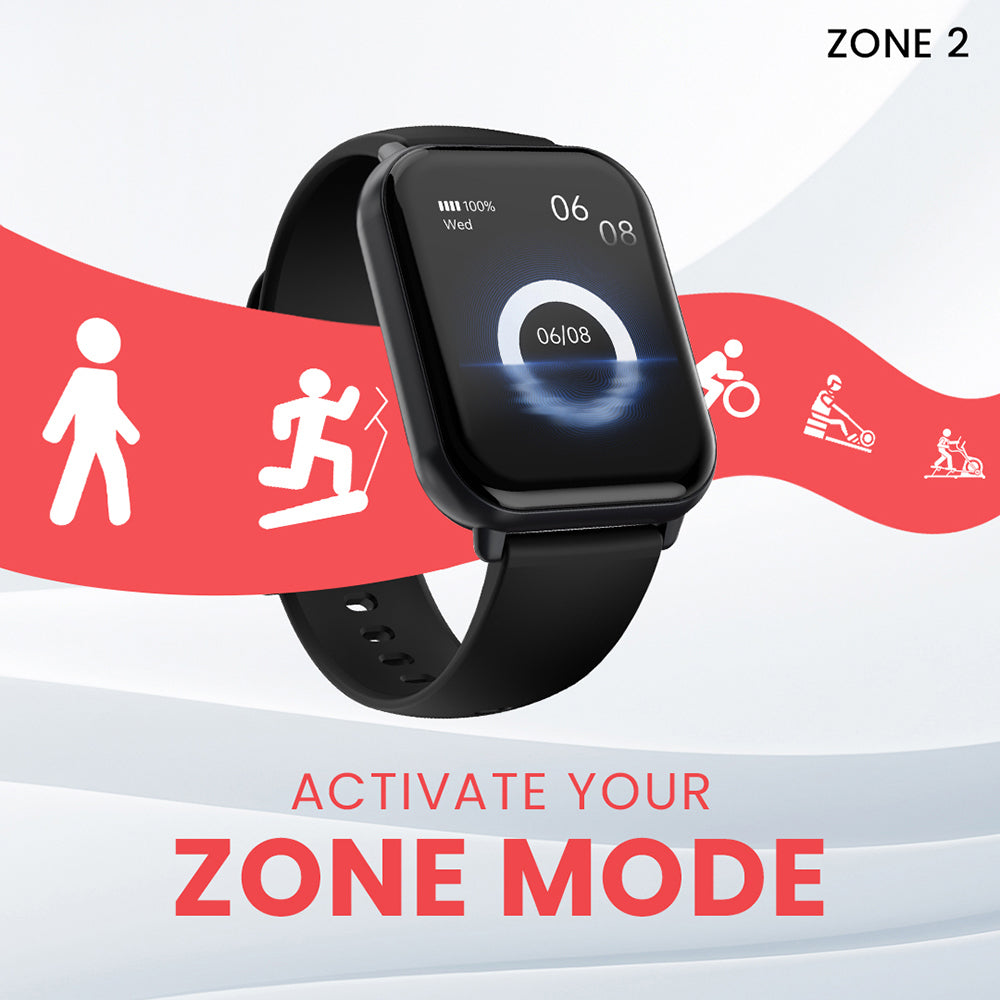HiFuture Zone2 Everyday Smartwatch For Android4.4/iOS9 - Black