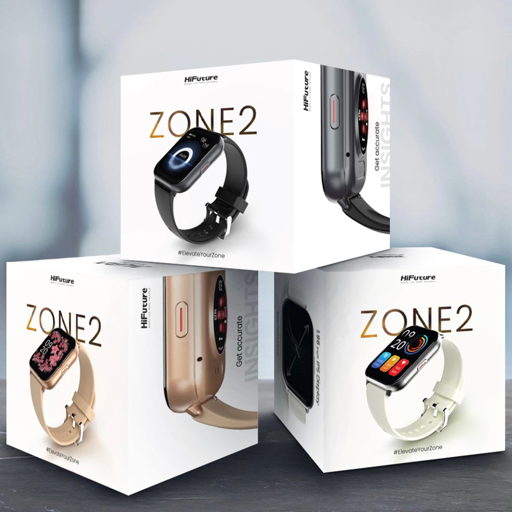 HiFuture Zone2 Everyday Smartwatch For Android4.4/iOS9 - Black