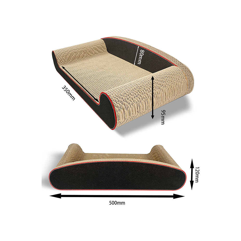 Zodiac Pet Cat 24.5x50cm Sofa Chair Scratcher - Black