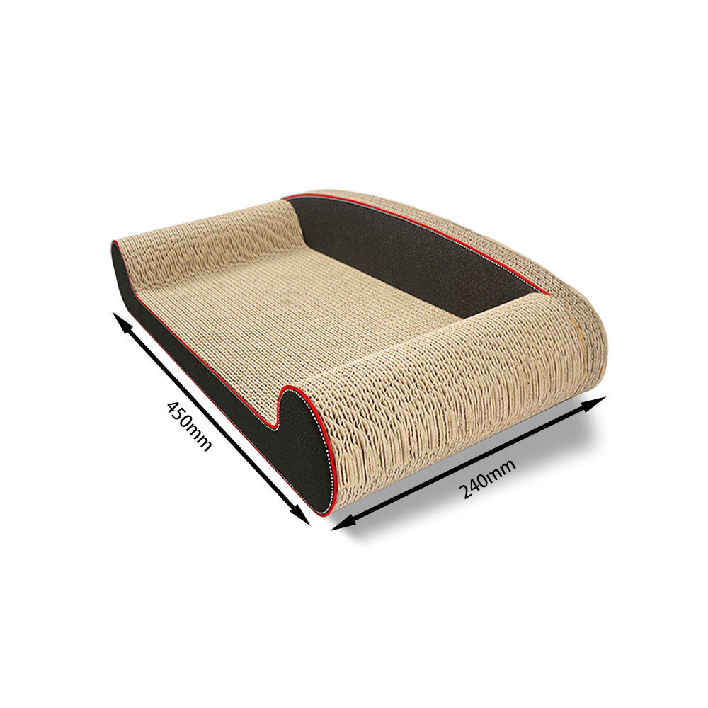 Zodiac Pet Cat 24.5x50cm Sofa Chair Scratcher - Black