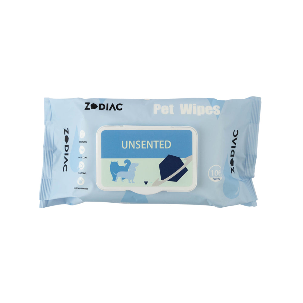 3x 100pc Zodiac Unscented Dog/Cat Pet Grooming/Cleaning Wipes